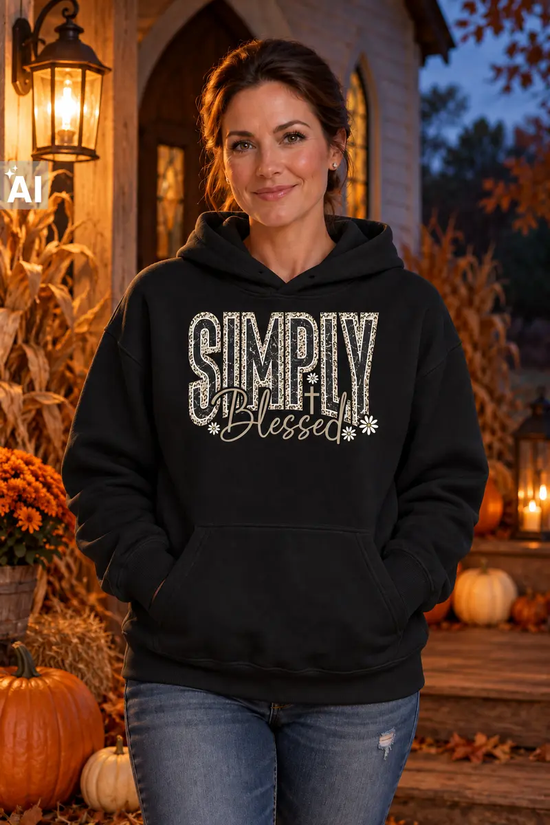 Bluza z kapturem "Simply Blessed"