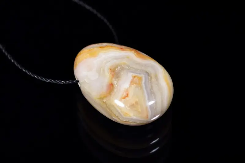 Crazy lace agate pendant – Drop