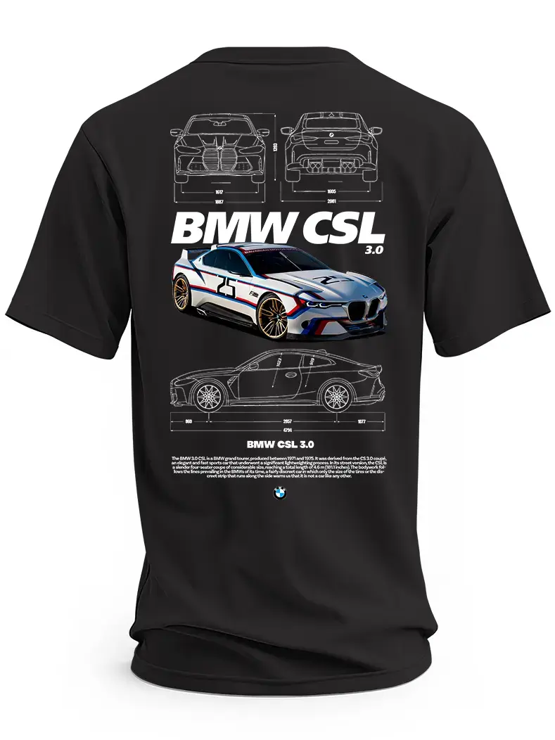 Koszulka męska BMW csl 3.0 #2