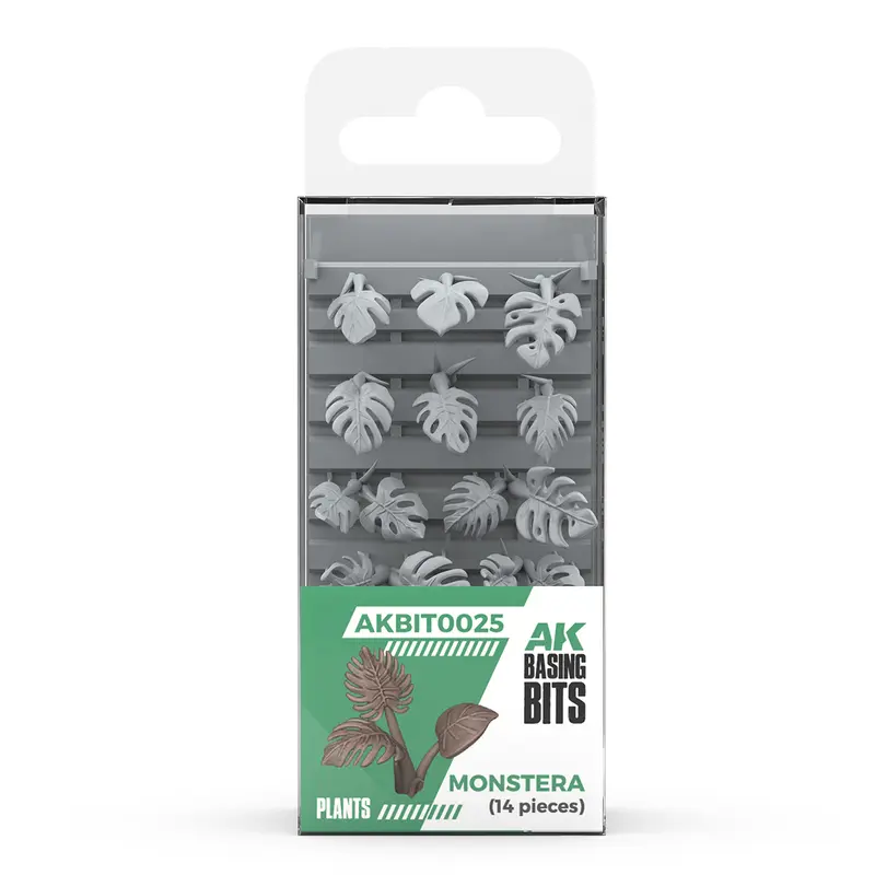 Monstera – Rośliny Żywiczne, 14 Elementów | AK Basing Bits