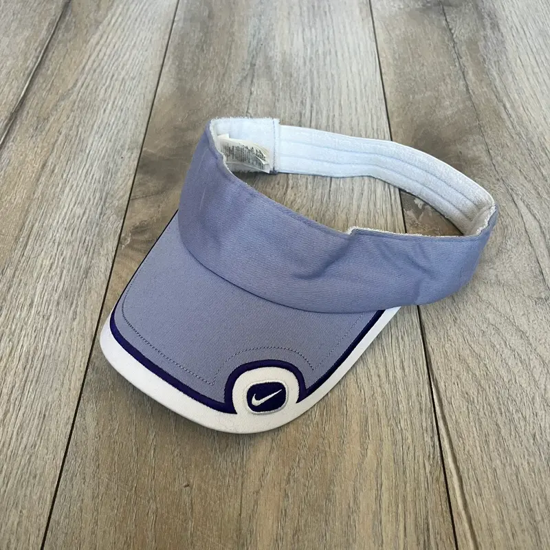 Nike 2000's Violet & White Tennis Visor