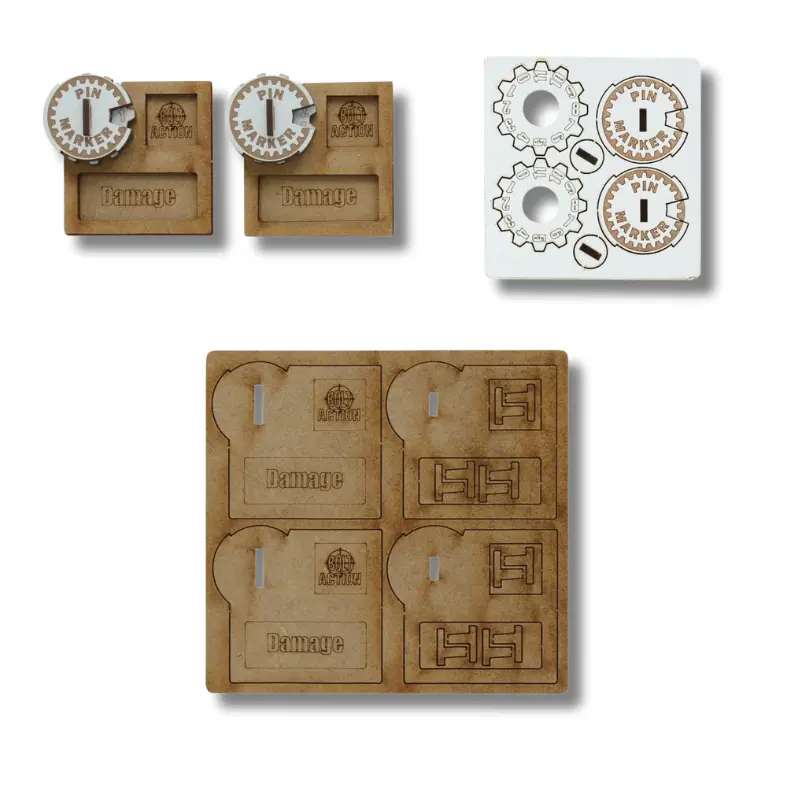 Pin Markers Vehicle MDF | Bolt Action