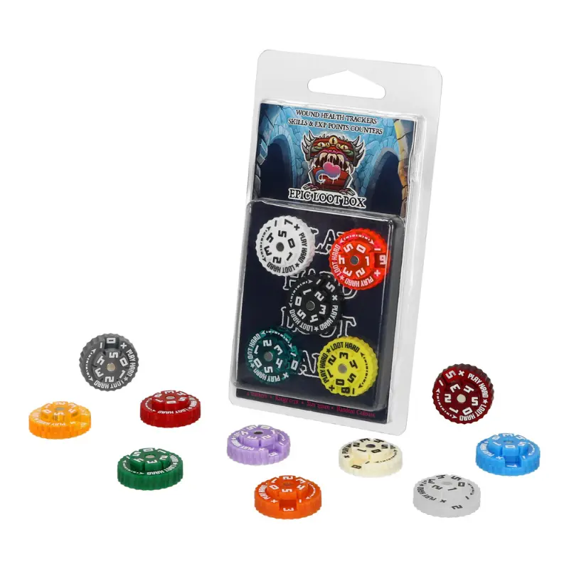 Trackers Counters Range 0-59 25mm Random Colours - Liczniki